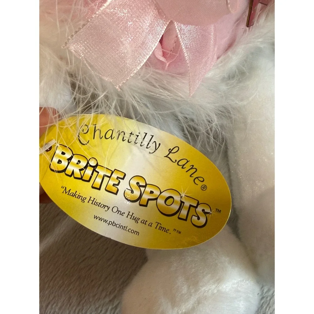 Chantilly Lane Brite Spots Hope Musical Bear I Hope You Dance Pink Ribbon 11 in